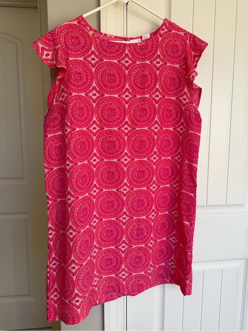 Fun ruffle sleeve shift dress